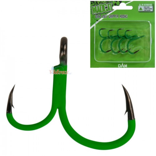 Куки A-Static Dead Bait Gripper Hooks #6/0 55947 - Madcat