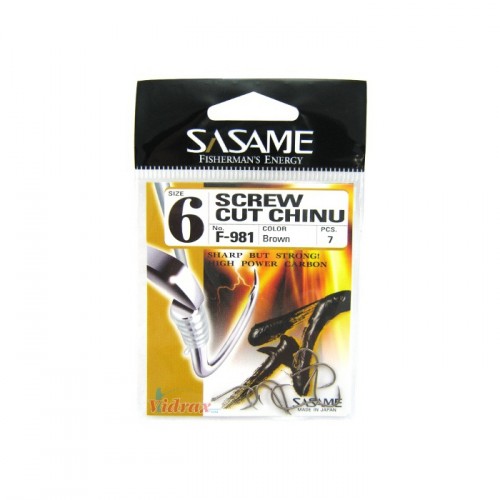 Куки Screw Cut Chinu-F-981 - Sasame