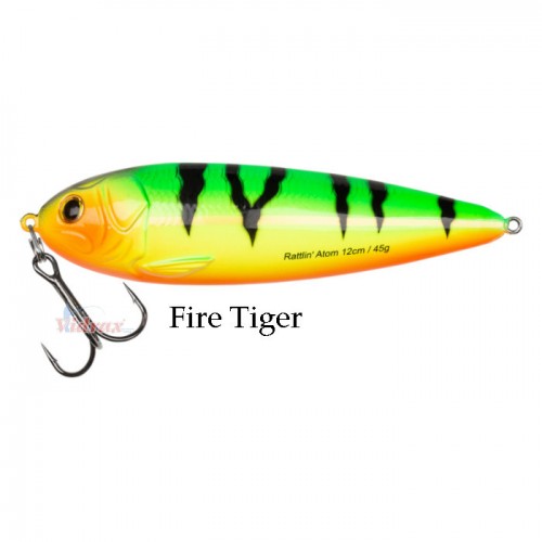 Блесна Rattlin' Atom 95 Slow Sinking 16.5 гр Цвят Fire Tiger 1571175 - Abu Garcia Блесна Rattlin' Atom 95 Slow Sinking 16.5 гр Цвят Fire Tiger 1571175 - Abu Garcia