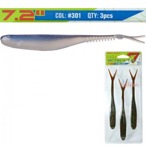 Силиконова рибка Victim V-Tail 7.2" 180 мм Цвят #301 - Select