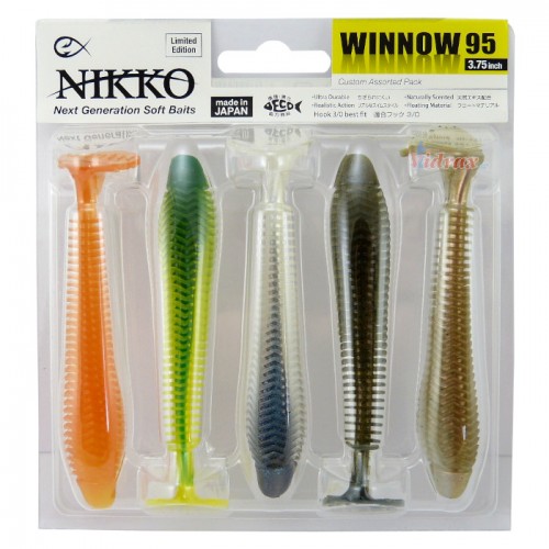 Силиконови примамки Winnow 95 Assorted Pack - Nikko