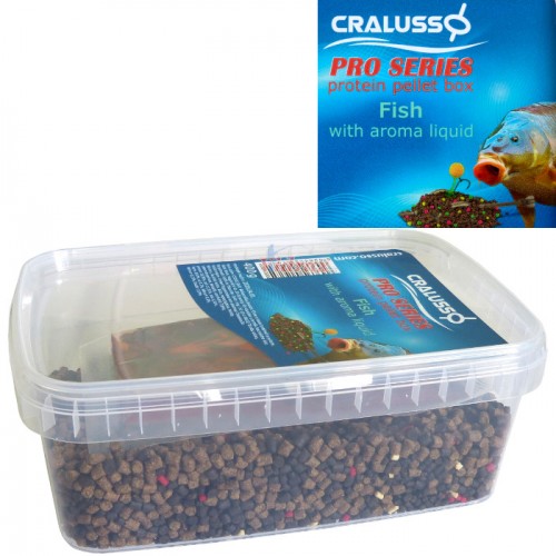Пелети PRO Series Pellet Box Fish 400 гр с ароматна течност Cr-2502 - Cralusso Пелети PRO Series Pellet Box Fish 400 гр с ароматна течност Cr-2502 - Cralusso