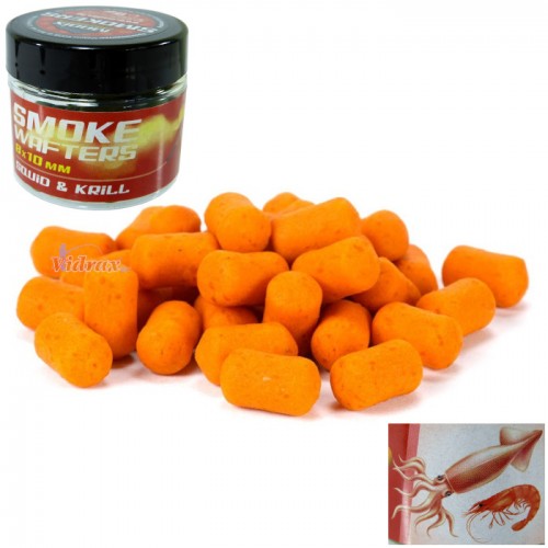 Пушещи Дъмбели Smoke Wafters 8x10 мм 15 гр Squid & Krill (сепия и крил) - MADIX