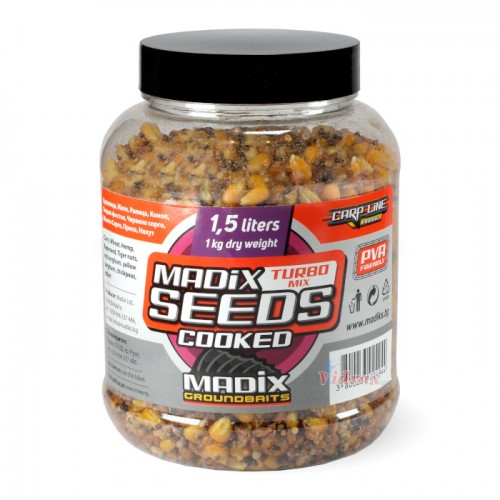 Варени Семена в буркан 1.5 л Seeds Cooked Turbo Mix - MADIX