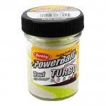 Паста с блестящ ефект PowerBait Glitter Turbo Dough White Chartreuse 1078243 - Berkley