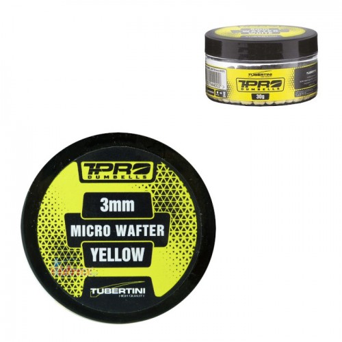 Дъмбели T-Pro Dumbells Micro Wafter 3 мм Yellow 30 гр 3371001 - Tubertini